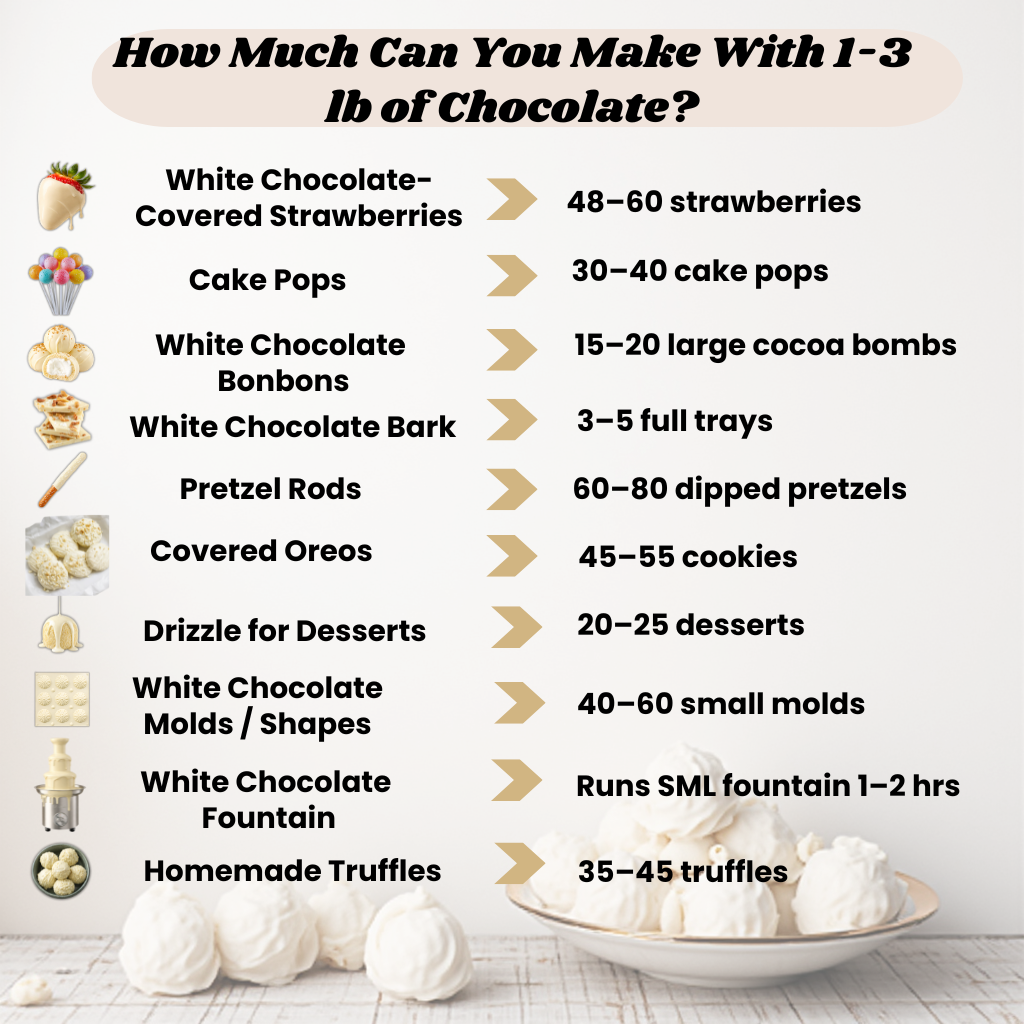 Sunson Sweets White Chocolate Melting Wafers ( Buy More, Save More)