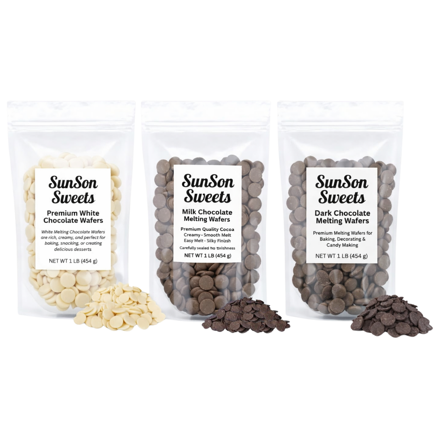 Sunson Sweets  Chocolate Melting Wafers (1LB)