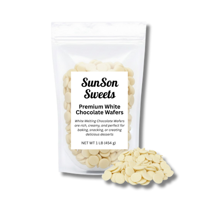 Sunson Sweets White Chocolate Melting Wafers ( Buy More, Save More)