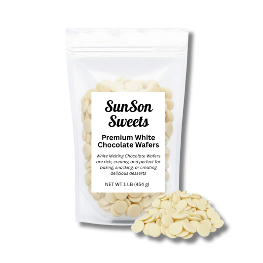 Sunson Sweets White Chocolate Melting Wafers ( Buy More, Save More)