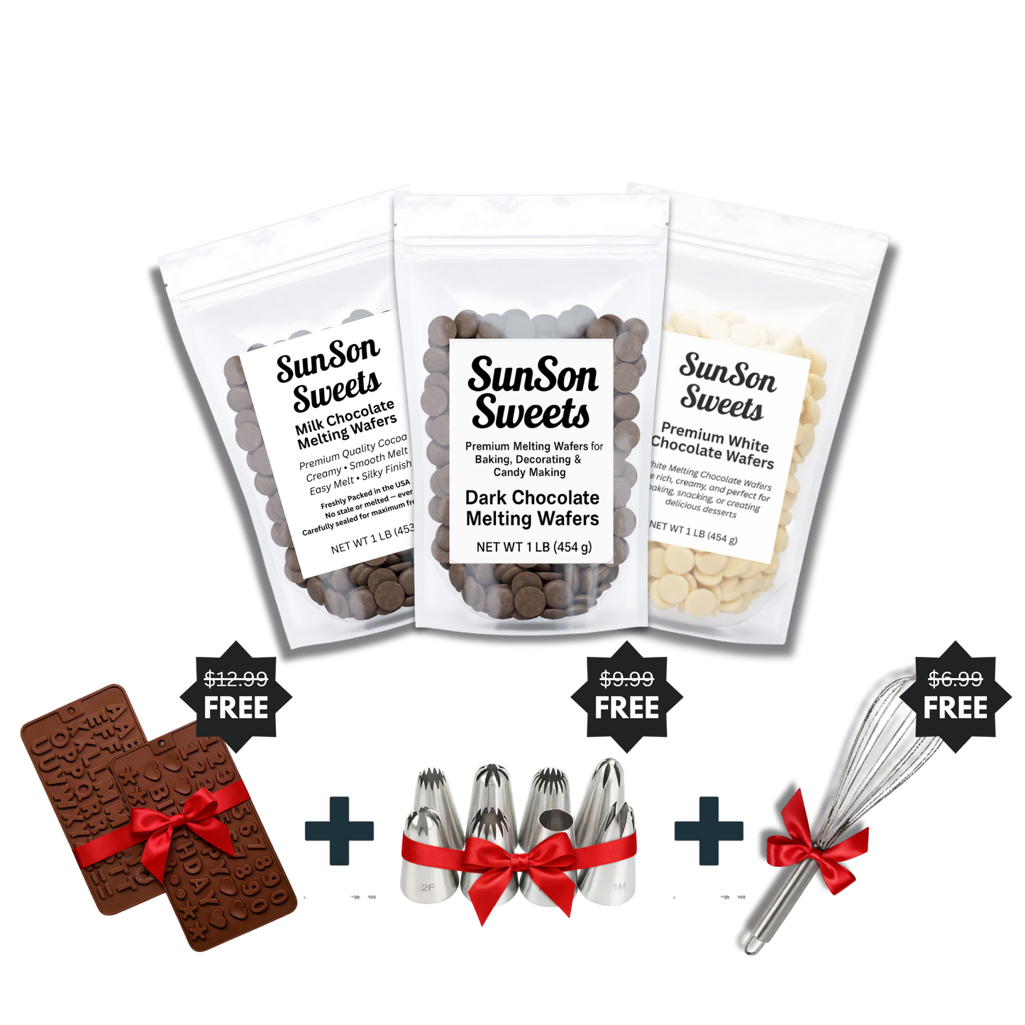 Sunson Sweets  Chocolate Melting Wafers (1LB)