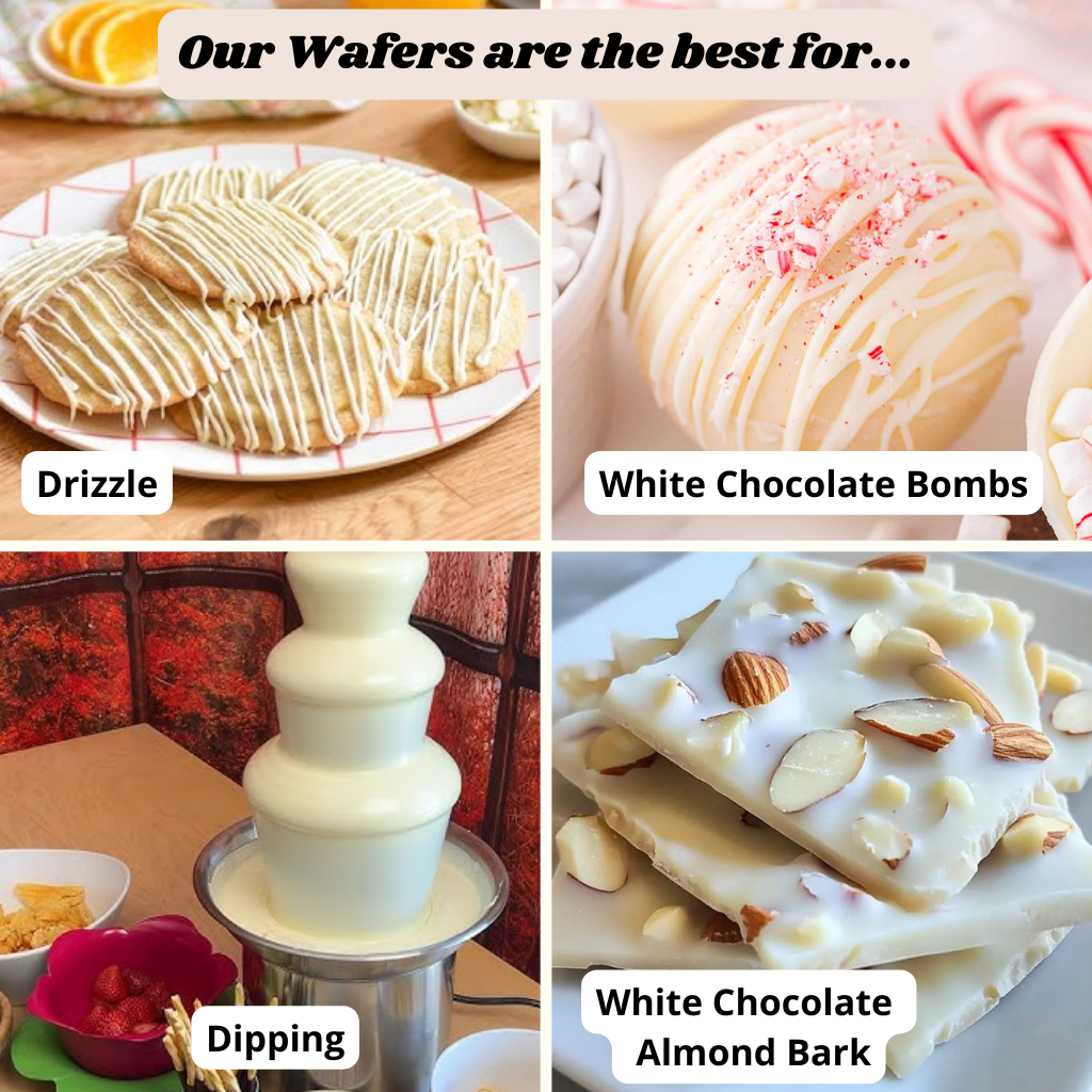 Sunson Sweets White Chocolate Melting Wafers ( Buy More, Save More)